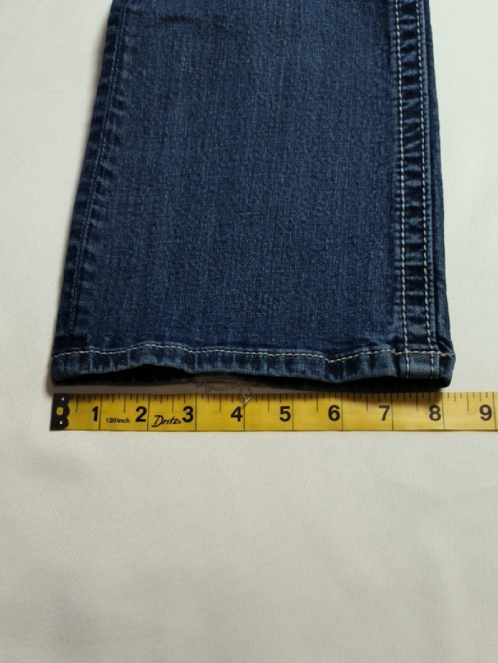 Miss Me Jeans Size 28x35 Faded Embellished Bootcut, Low-rise Contrast Itching. - Picture 9 of 15
